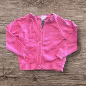 RUGGED BEAR GIRLS PINK NAVY BLUE SWEATER CARDIGAN WINTER CAUSAL TOP SZ  4 / 5